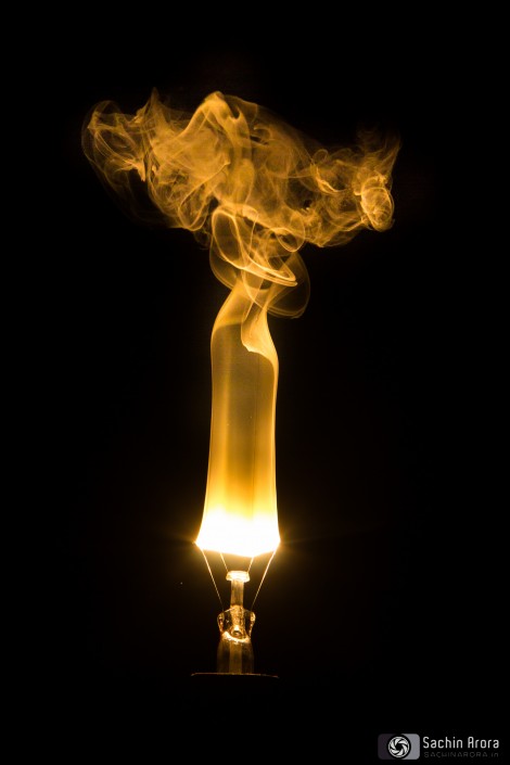 Fusing Bulb - Smoke Photography